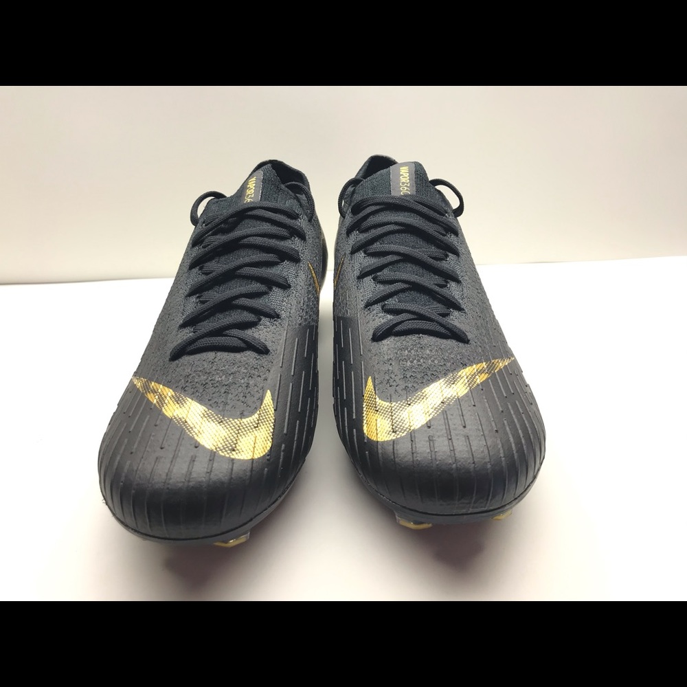 SOLD NEW NIKE MERCURIAL VAPOR 12 ELITE BLACK/GOLD - Picture 8 of 8